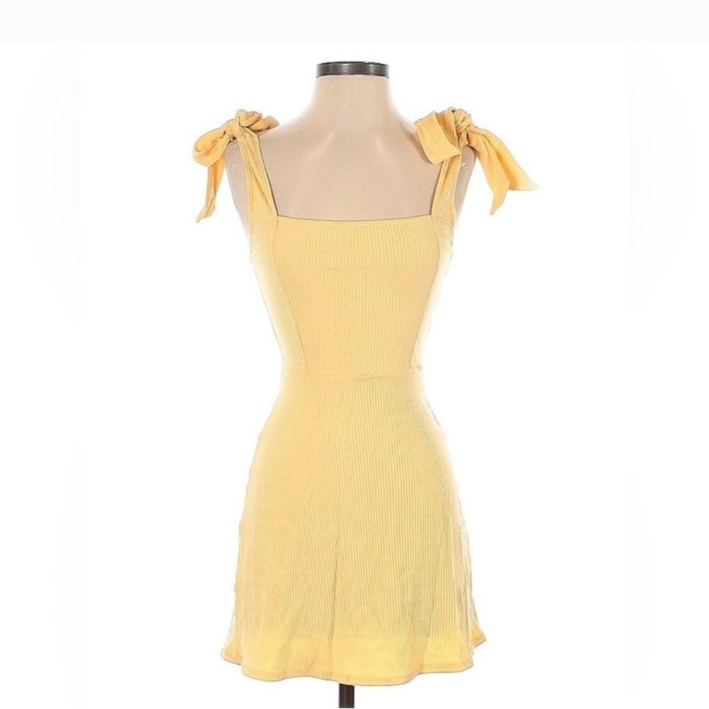Reformation Yellow Mini Dress